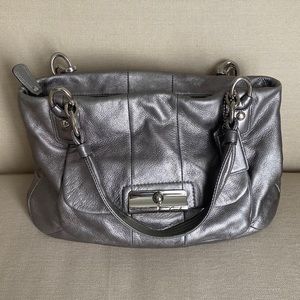 Silver/Grey Coach bag